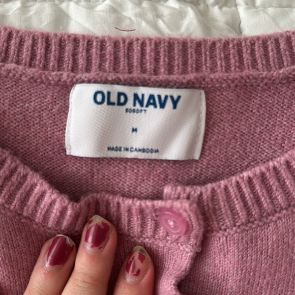 Pink button cardigan - Picture 4 of 5